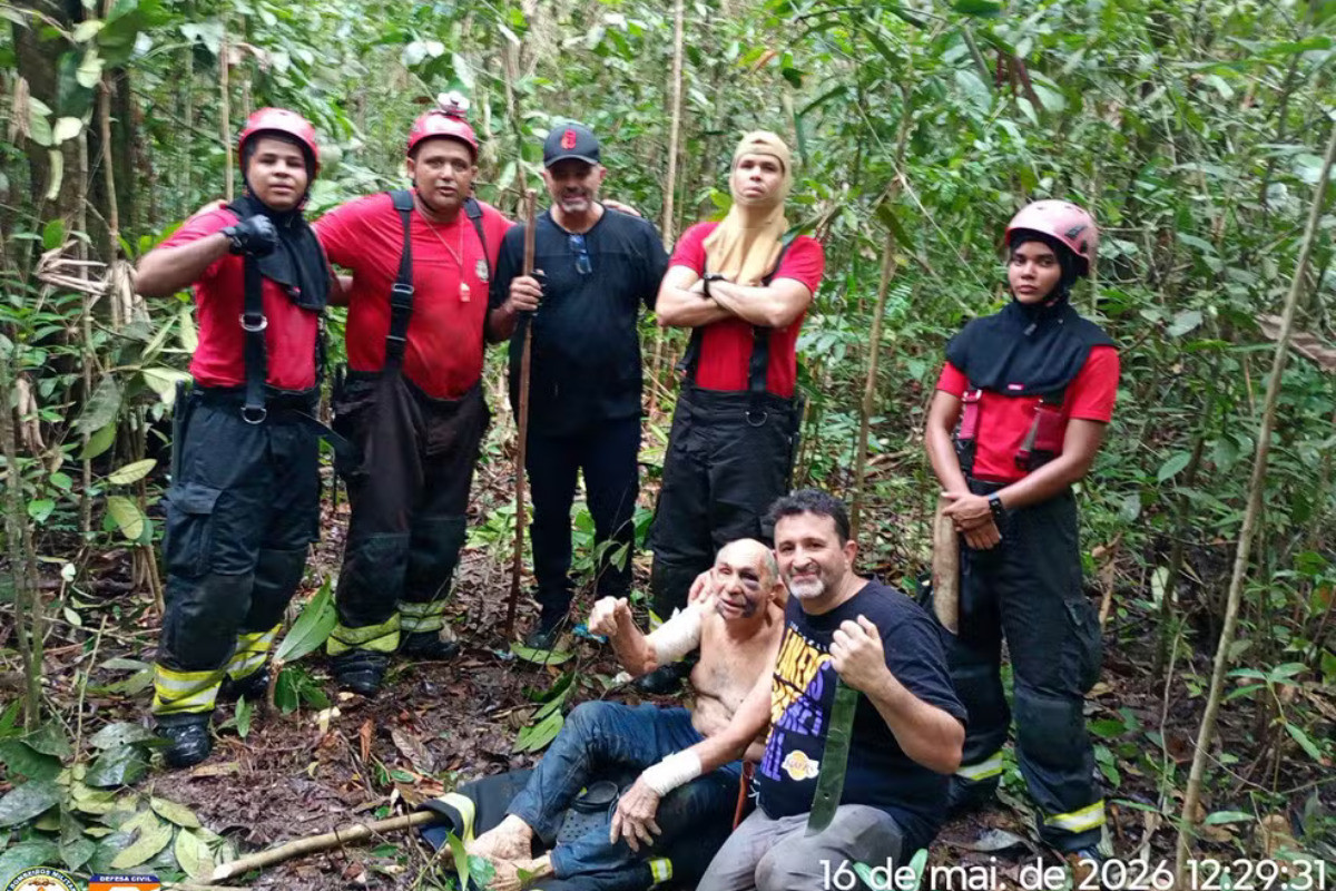 Avião cai no Pará e piloto é encontrado vivo após mais de 24 horas de buscas. /Foto: Divulgação/Corpo de Bombeiros Militar do Pará