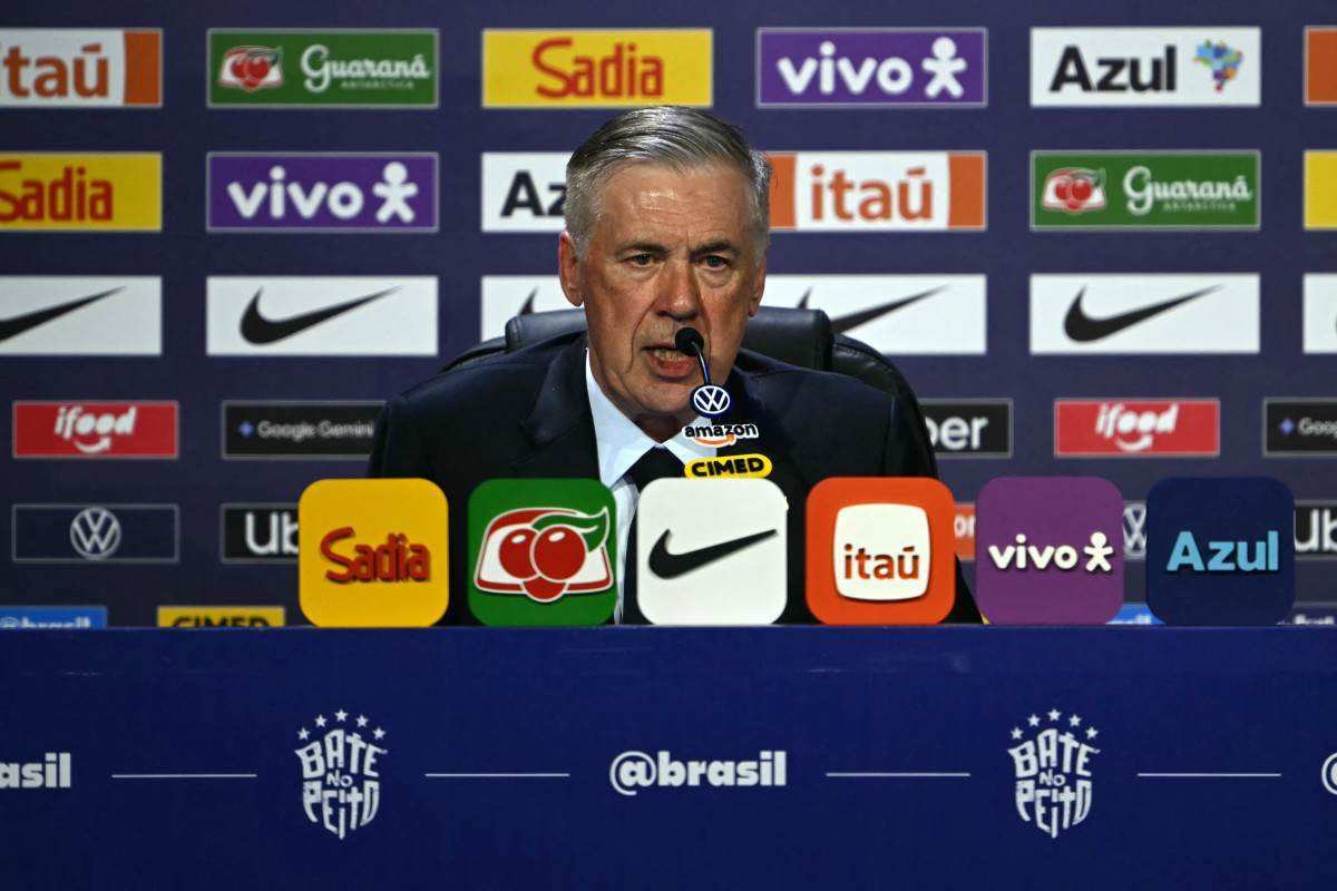 Carlo Ancelotti, técnico da Seleção Brasileira/MAURO PIMENTEL / AFP