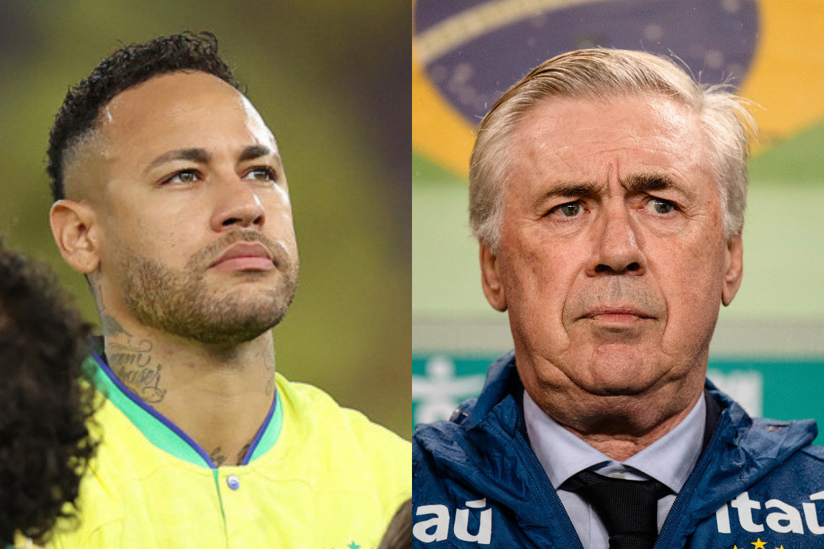 Neymar fora da Copa? Ancelotti divulga lista de convocados da Seleção Brasileira para o Mundial de 2026. /Foto: Vítor Silva/CBF | ANTHONY WALLACE / AFP