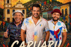 Capa da regrava&ccedil;&atilde;o de "Caruaru do Passado", com Azul&atilde;o, Azulinho e Marcelo Rossiter