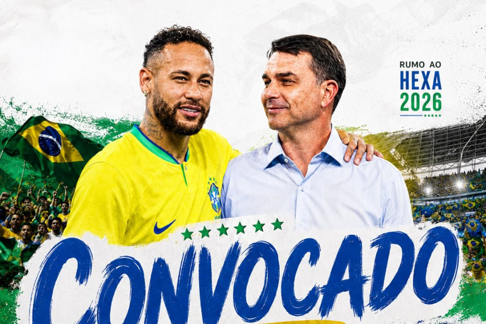 O Partido Liberal (PL) publicou um vídeo feito com inteligência artificial comparando Neymar com Flávio Bolsonaro/Foto: Reprodução/Instagram