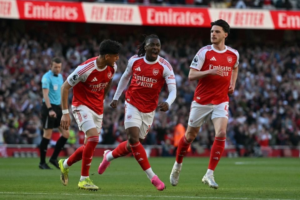 Jogadores do Arsenal/GLYN KIRK / AFP