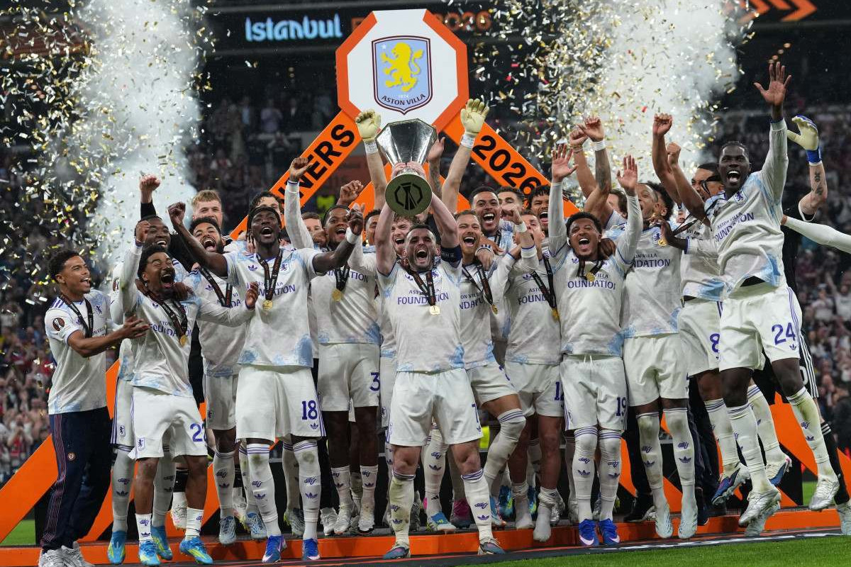 Aston Villa, campeão da Europa League/Divulgação/Europa League