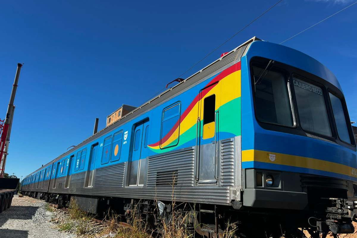 Primeiro trem vindo de Belo Horizonte chega ao Recife para reforçar operação da Linha Sul do metrô
/Foto: CBTU