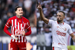 Derik e Paulo S&eacute;rgio, centroavantes do N&aacute;utico
