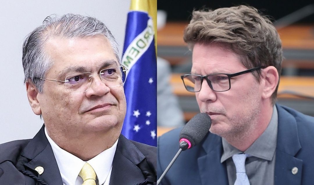 Ministro do STF Flávio Dino (à esq.) e o deputado Mário Frias (PL-SP) (à dir.)/Antonio Augusto/STF e Bruno Spada/Câmara dos Deputados
