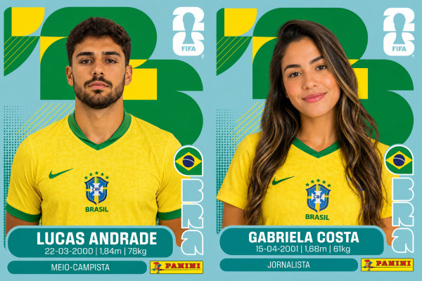 &Aacute;lbum da Copa 2026: aprenda a fazer sua pr&oacute;pria figurinha usando Intelig&ecirc;ncia Artificial
