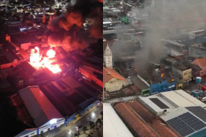 Fogo come&ccedil;ou na madrugada deste s&aacute;bado (23)