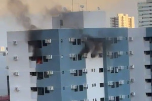 Inc&ecirc;ndio atinge apartamento na Tamarineira; n&atilde;o h&aacute; registro de v&iacute;timas