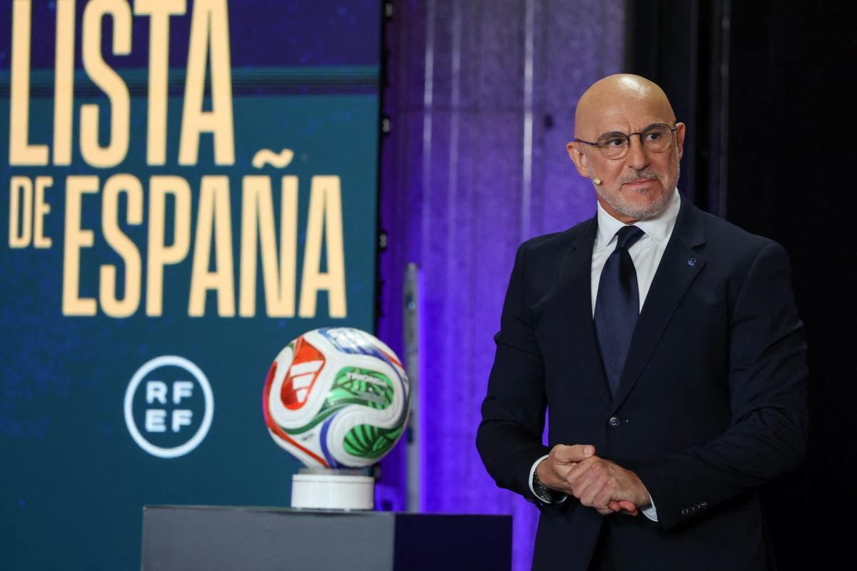  Luis de la Fuente, técnico da Espanha /Pierre-Philippe MARCOU / AFP