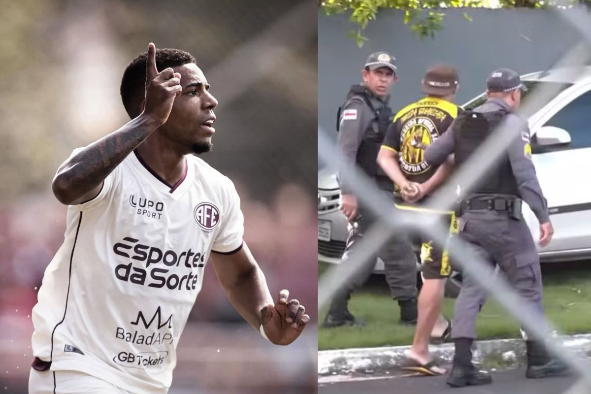 
Douglas Skilo vítima de racismo e torcedor preso durante partida da Série C

/Reprodução/Redes Sociais e Reprodução/SportyNet