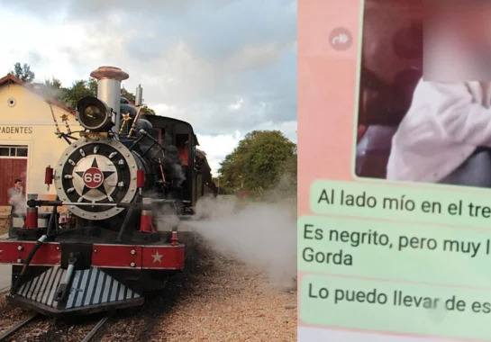 Outros turistas perceberam o conteúdo das mensagens e alertaram a mãe da criança/Redes Sociais/Reprodução