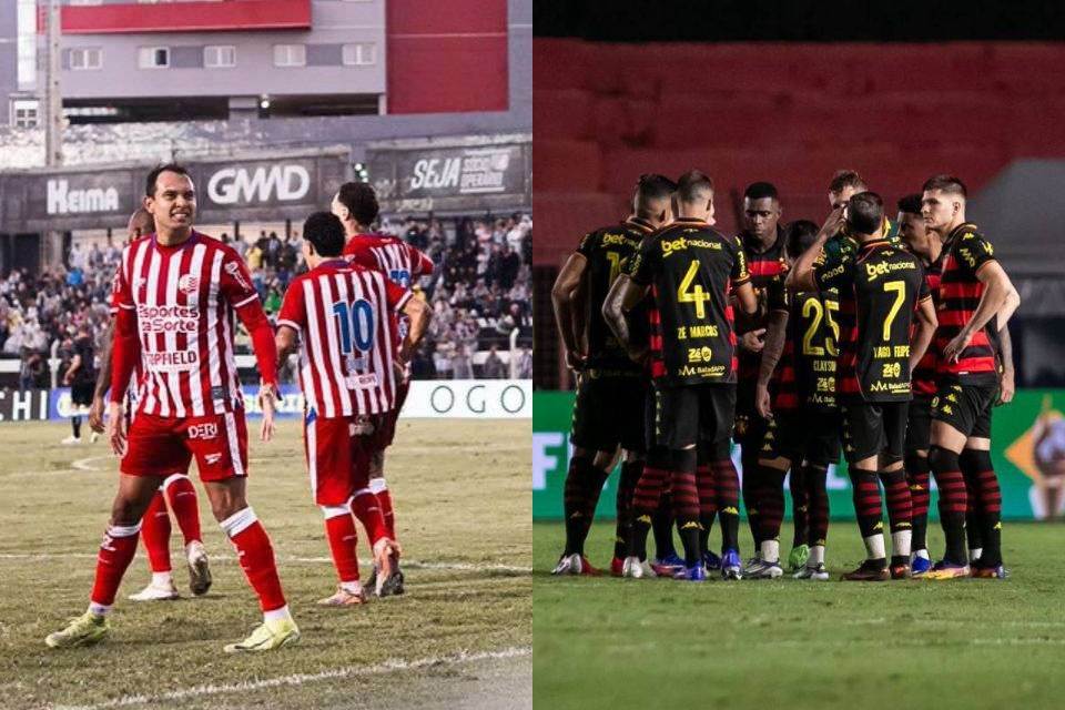 Jogadores de Náutico e Sport /Dido Henrique/CNC e Rafael Vieira / DP Foto