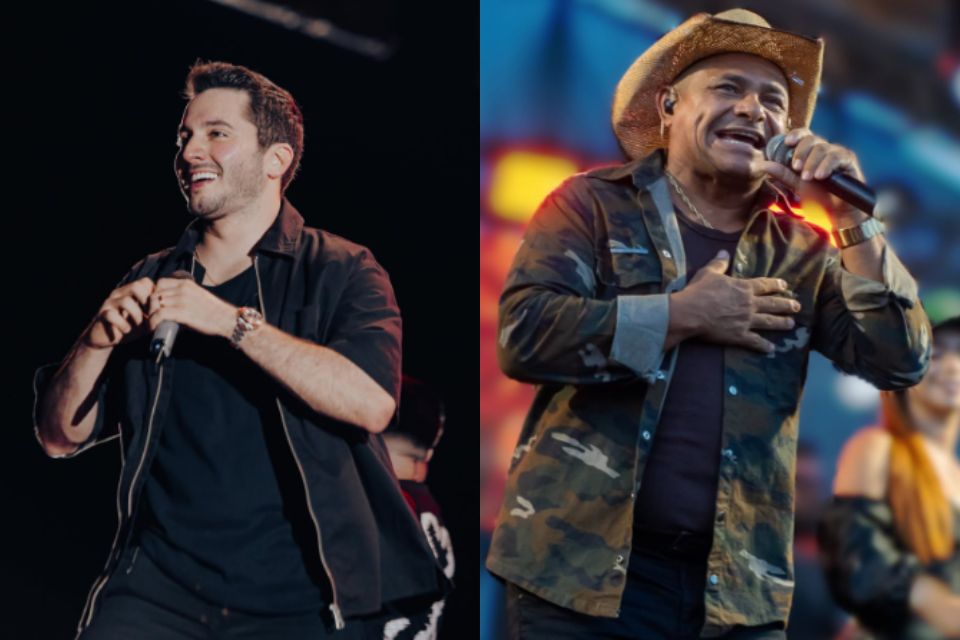 Entre os shows deste domingo (31) no Pátio de Eventos Luiz Gonzaga, em Caruaru, estão o de Jonas Esticado e Mastruz com Leite/Foto:  Reprodução/Instagram @jonasesticado e Reprodução/Instagram @mastruzcomleiteoficial