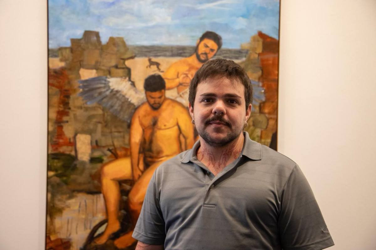 Exposição de Fefa Lins no Recife propõe um olhar sobre corpo e representatividade trans na arte brasileira (Foto: Karol Rodrigues/DP Foto)