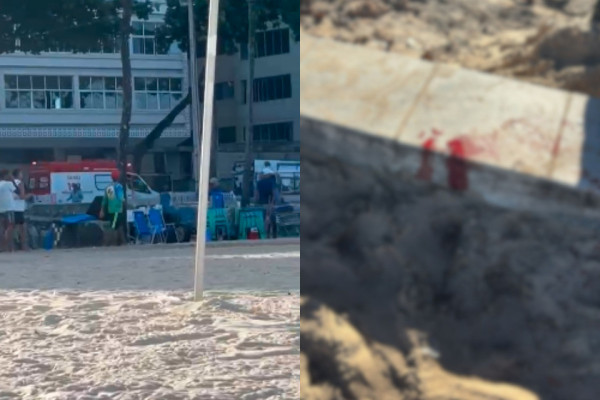 Samu e Corpo de Bombeiros foram acionados para ocorrência em Boa Viagem (André Guerra/DP)