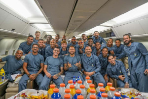 Jogadores da Sele&ccedil;&atilde;o Brasileira