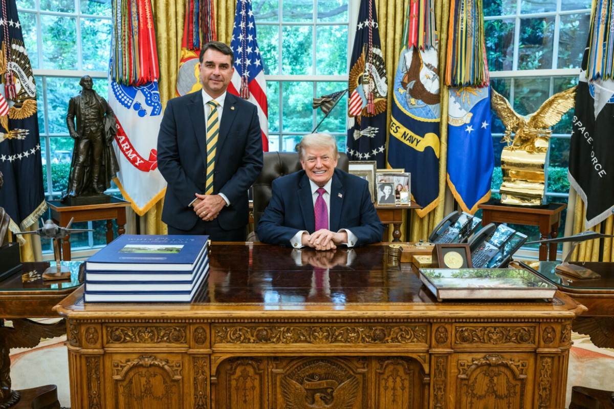 Foto postada pelo presidente dos Estados Unidos, Donald Trump, em sua rede social, a Truth Social/Crédito: Reprodução/Redes Sociais