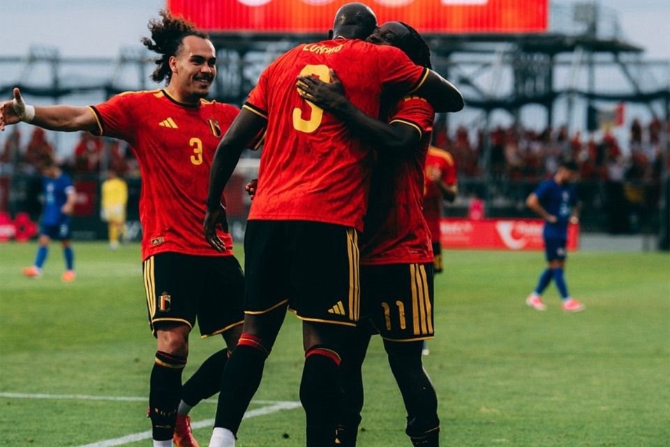 Bélgica em amistoso contra a Croácia/Divulgação / Seleção Belga
