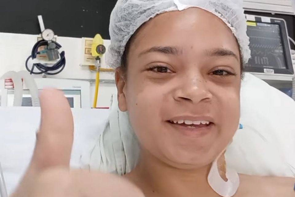 Marcela Vitória de Lima Santos está internada no HR/Foto: @drmikeandrade via Instagram