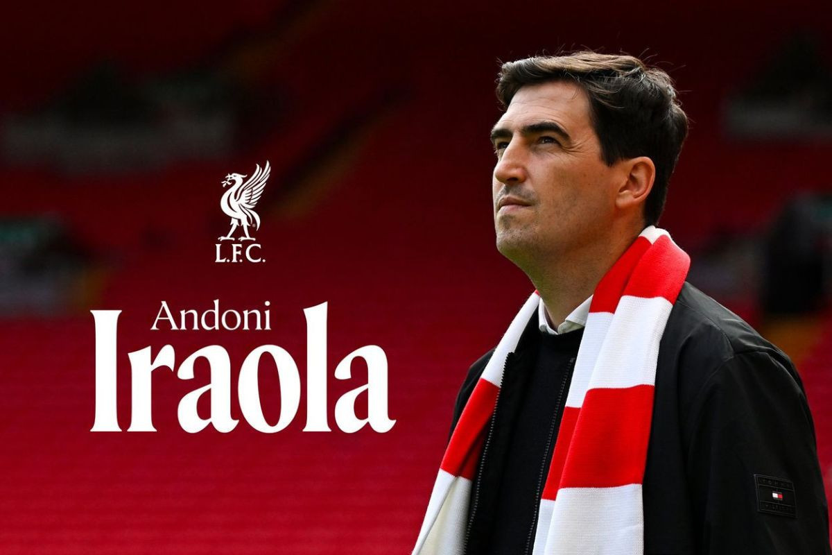Andoni Iraola, técnico do Liverpool/Divulgação/Liverpool