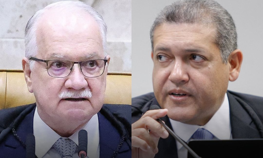 Presidente do Supremo Tribunal Federal (STF), ministro Edson Fachin (à esq.), e ministro Kassio Nunes Marques (à dir.)/Antonio Augusto/STF e Fellipe Sampaio /SCO/STF