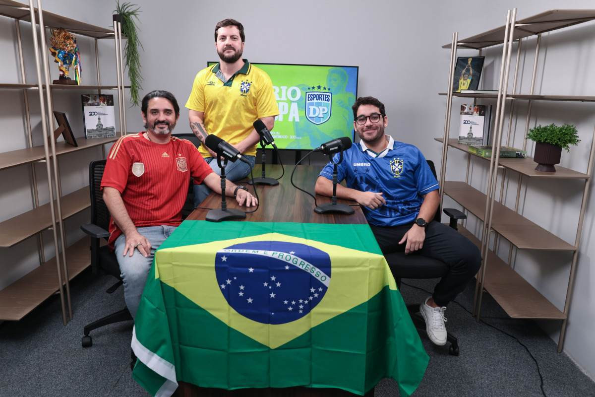 Diario de Pernambuco lança podcast para a Copa do Mundo. /Foto: Máuricio Ferry/DP Foto