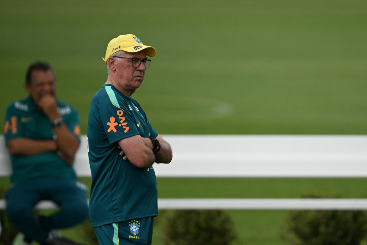 Carlo Ancelotti, técnico da Seleção Brasileira /MAURO PIMENTEL / AFP)