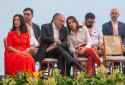 Vice-presidente Geraldo Alckmin ao lado da governadora Raquel Lyra, nesta sexta (12), durante solenidade do Complexo de Suape - Foto: Rafael Vieira/DP Foto