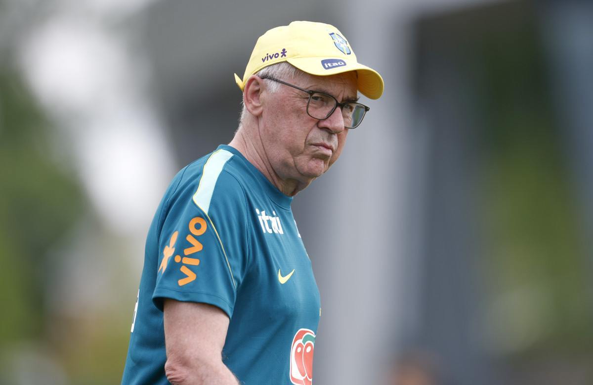 Carlos Ancelotti, técnico da Seleção Brasileira/Rafael Ribeiro/CBF