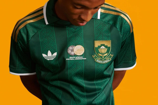 Camisa II da África do Sul para a Copa do Mundo 2026 (Divulgação/Adidas)