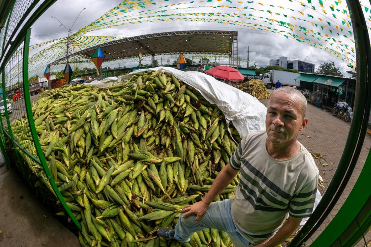 Pedro Gomes, comerciante de milho há 20 anos (Foto: Rafael Vieira/DP Foto)
