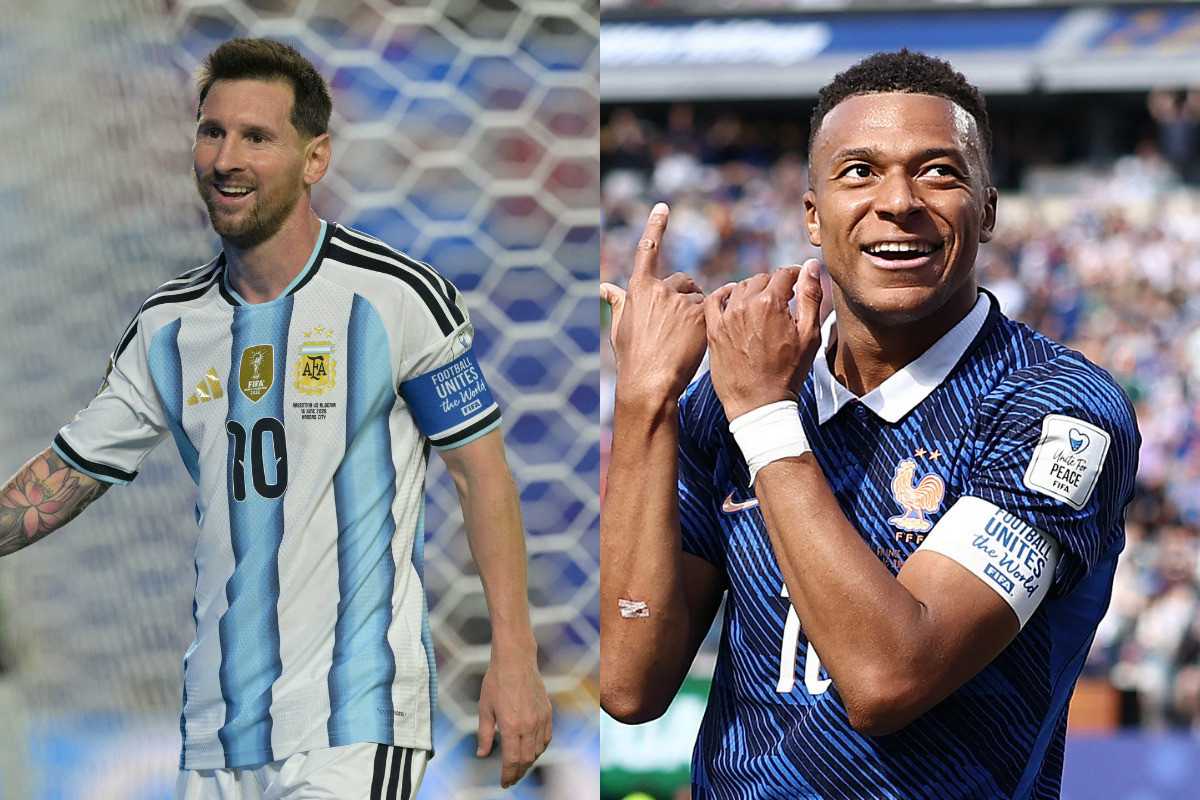 Diario da Copa #3: A disputa histórica entre Messi e Mbappé e o retorno de Neymar aos treinos. /Fotos: CHARLY TRIBALLEAU / AFP - JUAN MABROMATA / AFP
