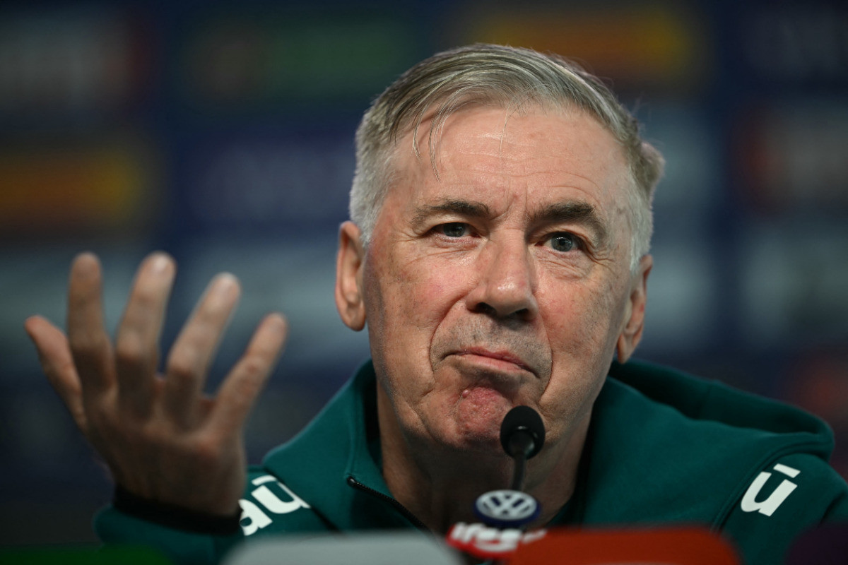 Com time definido, Ancelotti admite má atuação do Brasil e prega cautela com Endrick. /Foto: MAURO PIMENTEL/AFP