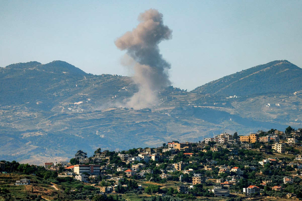  Bombardeio israelense no sul do Líbano/ AFP