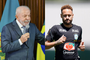 "Primeiro convocado home office do mundo", diz Lula sobre Neymar