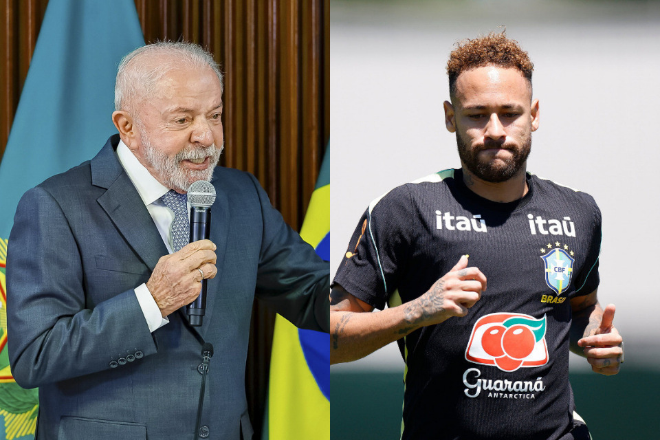 O presidente Lula chama Neymar de 