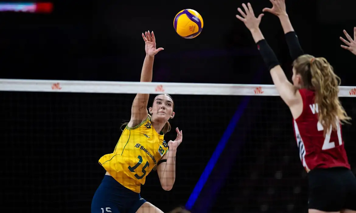 Seleção brasileira volta às quadras pela competição no dia 8 de julho contra o Japão/Foto: VNL/Divulgação