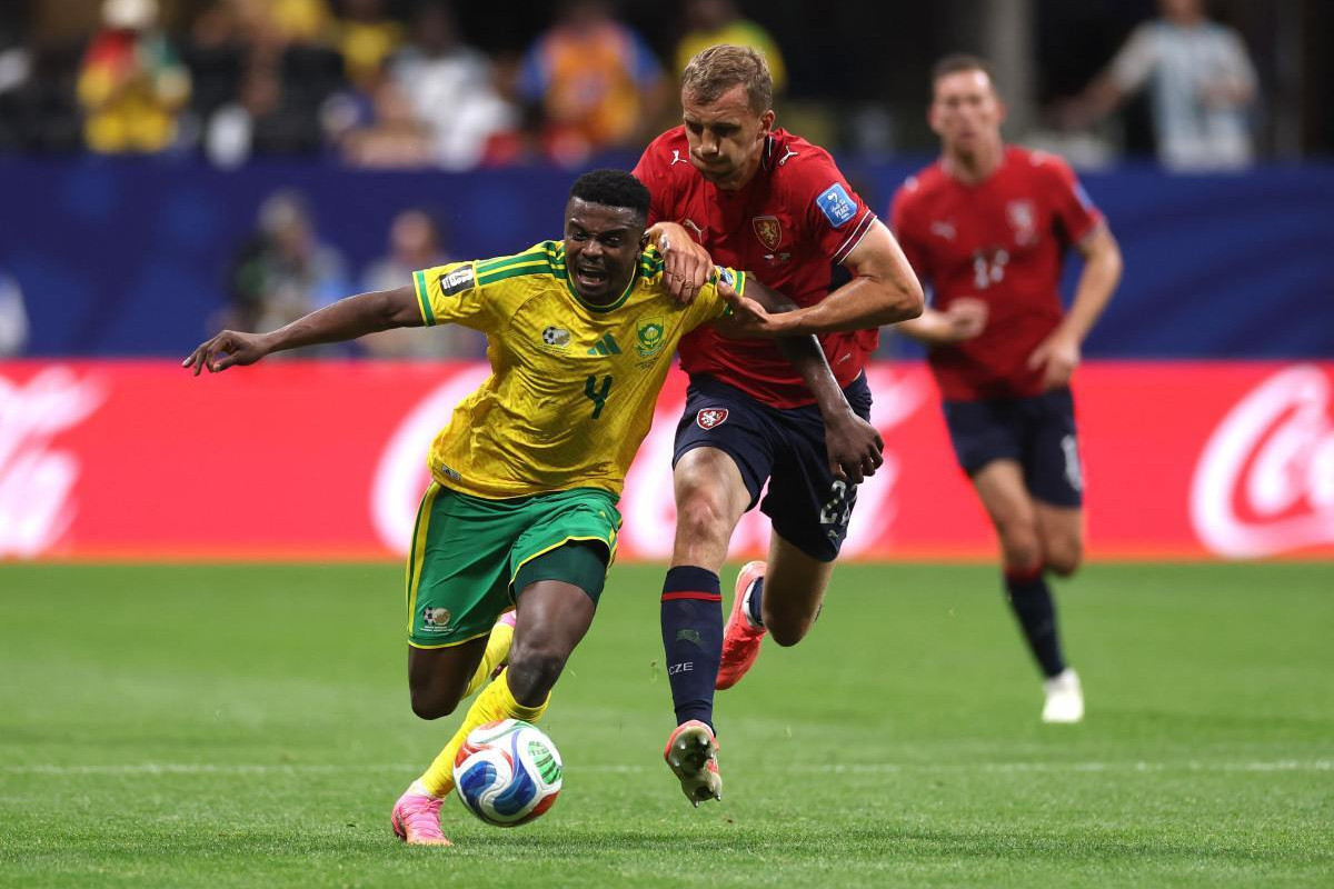 Duelo entre África do Sul e República Tcheca na Copa do Mundo 2026/LARS BARON / AFP