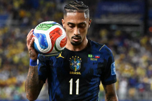 Raphinha, atacante da sele&ccedil;&atilde;o brasileira na Copa do Mundo 2026