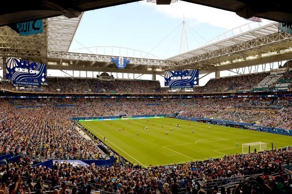 Hard Rock Stadium, em Miami, durante a Copa do Mundo/JASON KOERNER / GETTY IMAGES NORTH AMERICA / GETTY IMAGES VIA AFP
