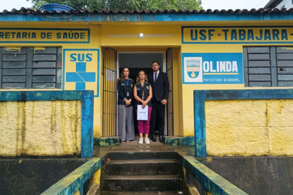 Coren-PE fiscaliza unidades de saúde em Olinda (Foto: Coren-PE/Divulgação)