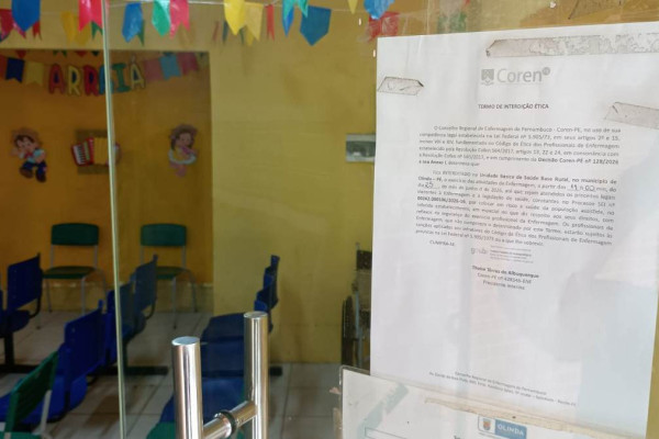 Coren-PE fiscaliza unidades de saúde em Olinda (Foto: Coren-PE/Divulgação)