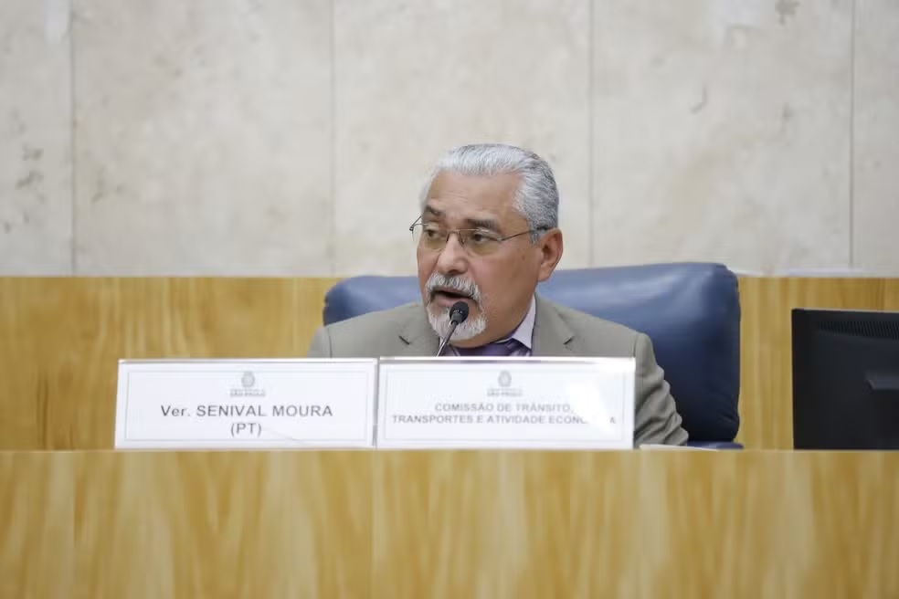 Senival Moura (PT), 1º secretário da Câmara Municipal,foi preso sob a acusação de lavar dinheiro do crime organizado na empresa de ônibus Transunião/Foto: Divulgação/Rede Câmara