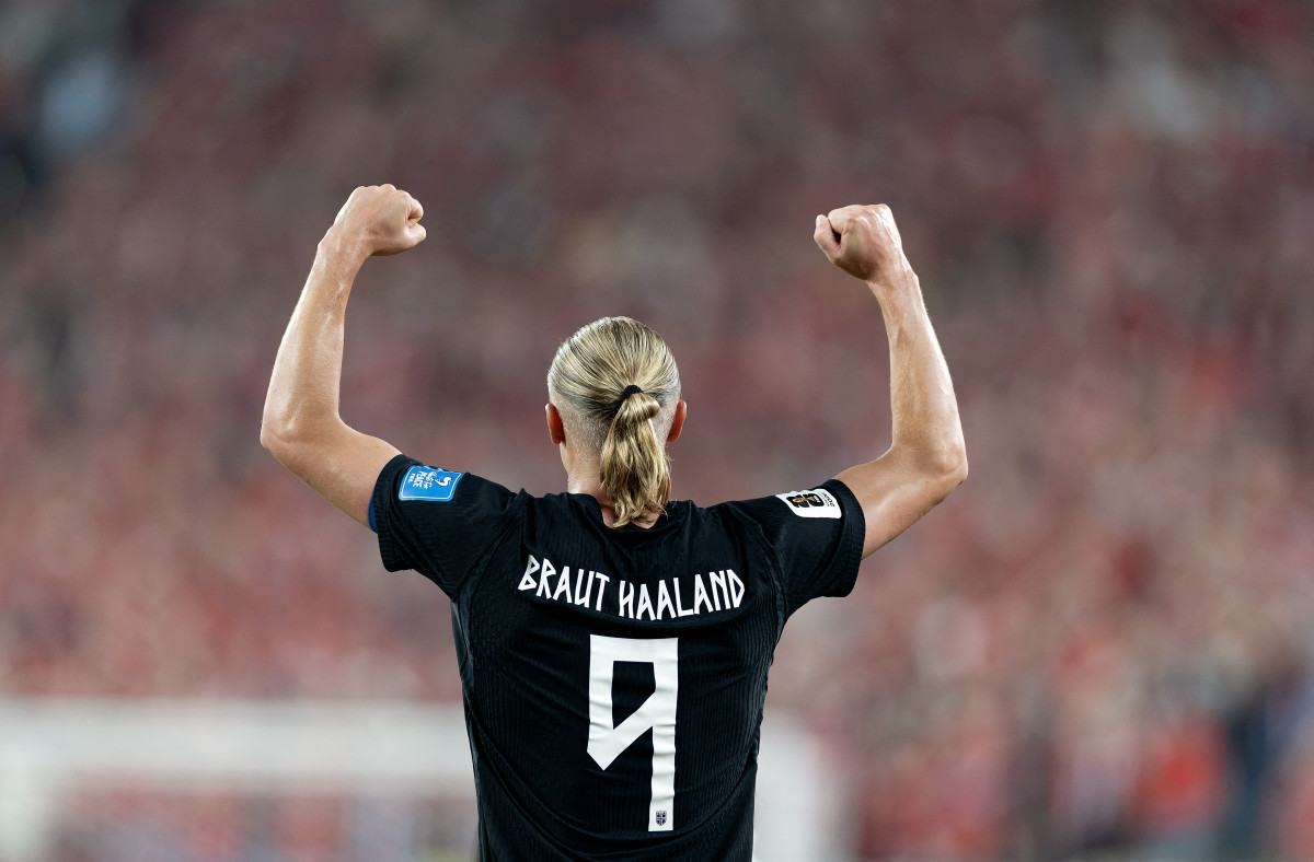  O atacante norueguês Erling Haaland /AL BELLO / GETTY IMAGES NORTH AMERICA / Getty Images via AFP