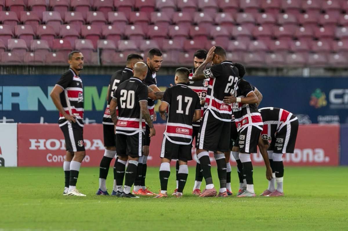 Jogadores do Santa Cruz/Rafael Vieira