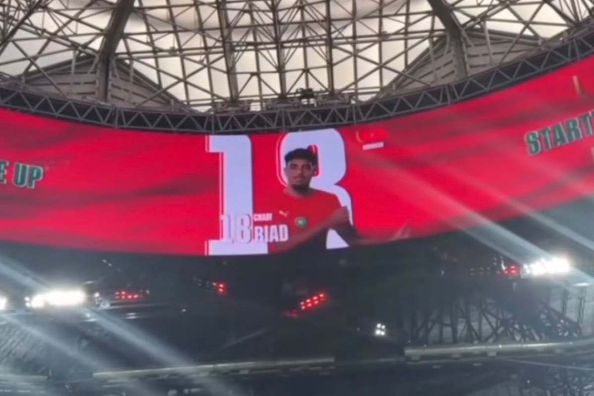 Chadi Riad apareceu dançando a coreografia durante apresentação oficial da seleção marroquina/Reprodução/redes sociais
