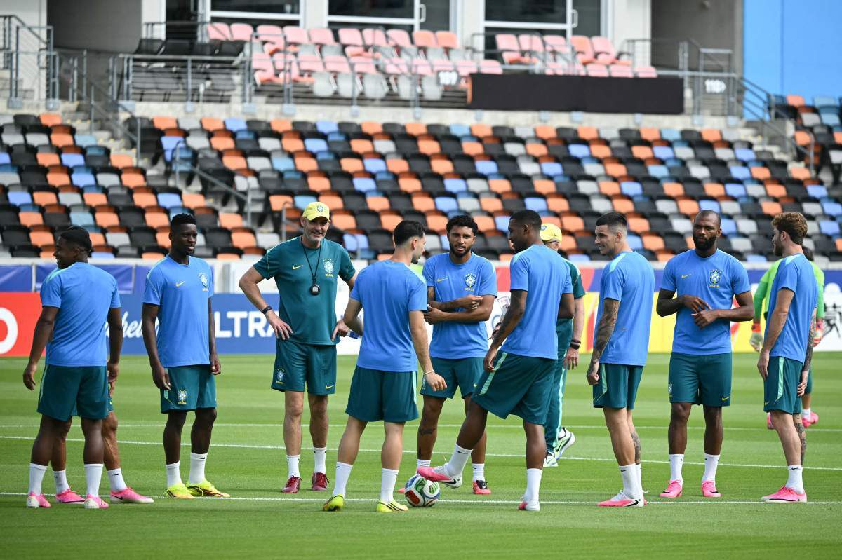 Jogadores do Brasil/RONALDO SCHEMIDT / AFP