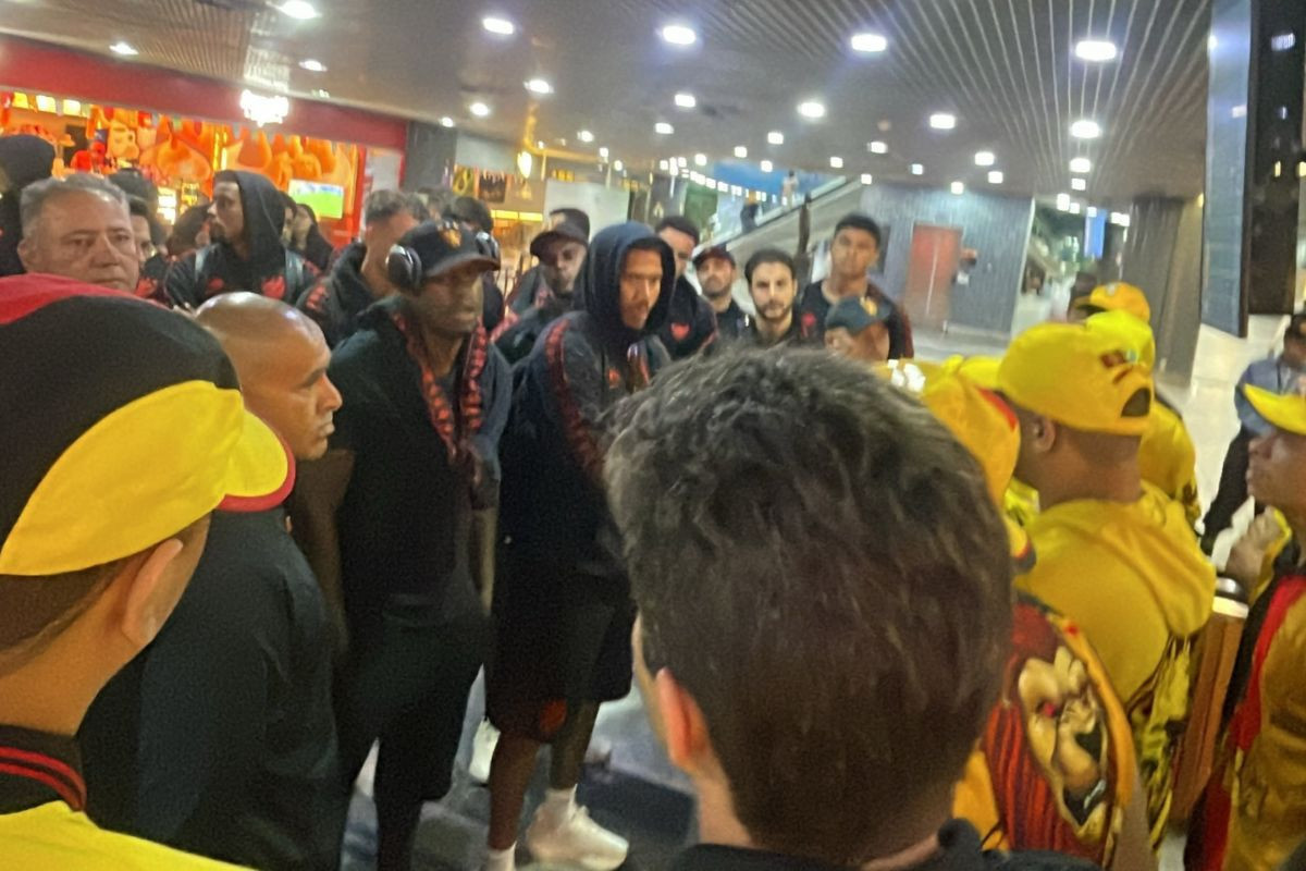 Protesto da torcida organizada do Sport/Reprodução