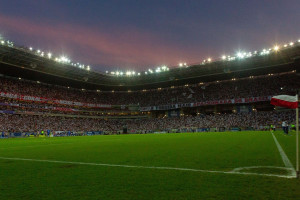 Torcida do Santa Cruz em jogo na Arena de Pernambuco